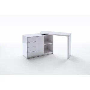 marque pas cher Inside 75 Bureau Modulable MARKUS Laqué Blanc Brillant 15