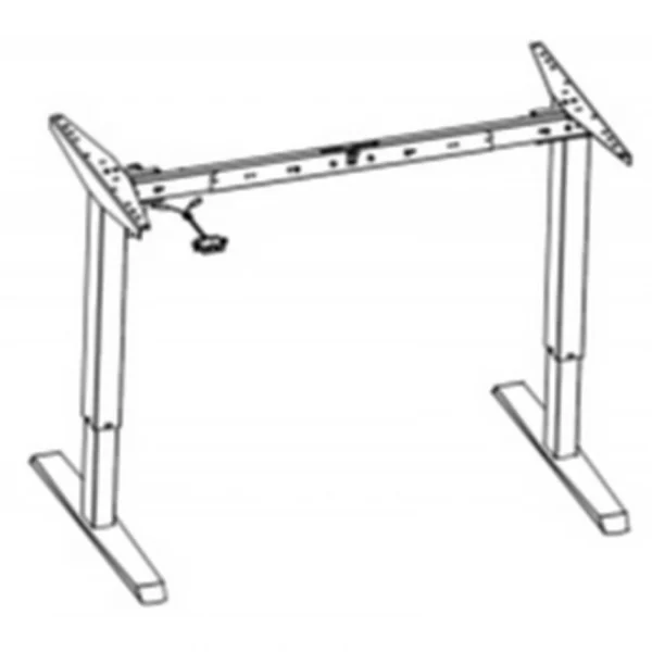 Simmob Bureau Réglable Electriquement En Hauteur 140 Cm – Coloris: Chêne Gr… meilleure qualité 4