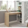 ALTER Bureau Réversible Avec Bibliothèque à Cinq étagères, Couleur Blan… online boutique 19