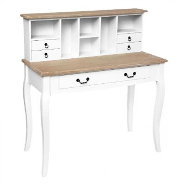 Pp No Name Bureau Secrétaire 5 Tiroirs Chrysa 111cm Blanc magasin en ligne france 1