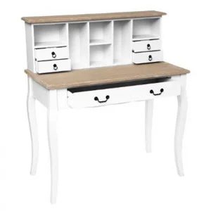 Pp No Name Bureau Secrétaire 5 Tiroirs Chrysa 111cm Blanc magasin en ligne france 9