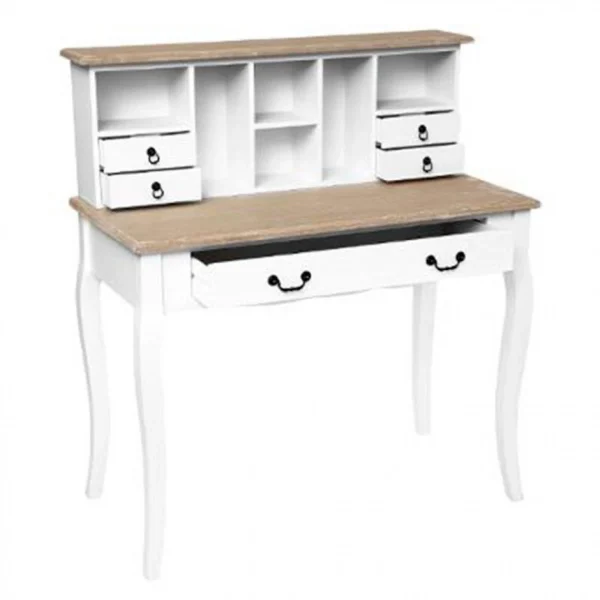 Pp No Name Bureau Secrétaire 5 Tiroirs Chrysa 111cm Blanc magasin en ligne france 3
