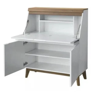 CSTORE Bureau Secrétaire Avec Tablette 2 Portes – Bois – L96,7 X P 115 X H … REMISE allant jusqu. 11