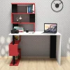 en solde Homemania Bureau Snap – Studio, Chambre à Coucher – Blanc, Rouge, Noir En Bague… 19