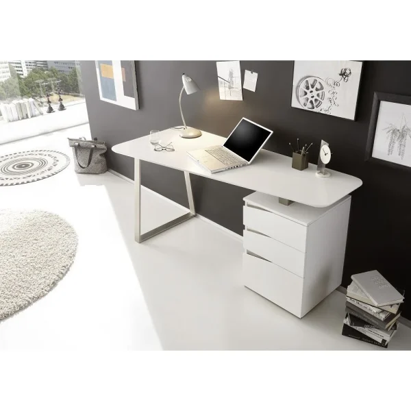 Livraison Standard/Rapide Inside 75 Bureau Design WINTER Blanc 4
