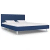Wottes Cadre De Lit Bleu Tissu 160 X 200 Cm (#04) meilleur cadeau 19