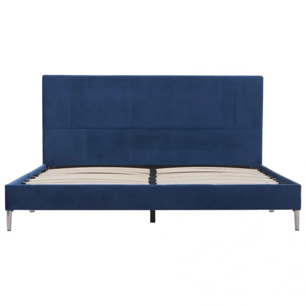Wottes Cadre De Lit Bleu Tissu 160 X 200 Cm (#04) meilleur cadeau 4
