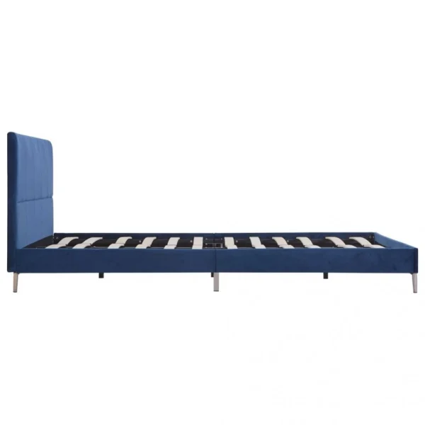 Wottes Cadre De Lit Bleu Tissu 160 X 200 Cm (#04) meilleur cadeau 5