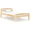 Wottes Cadre De Lit Bois De Pin Massif 100×200 Cm (#02) boutique en france 17