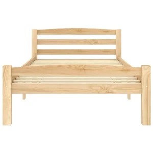 Wottes Cadre De Lit Bois De Pin Massif 100×200 Cm (#02) boutique en france 11