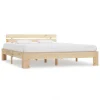 dernières Wottes Cadre De Lit Bois De Pin Massif 160 X 200 Cm (#04) 17