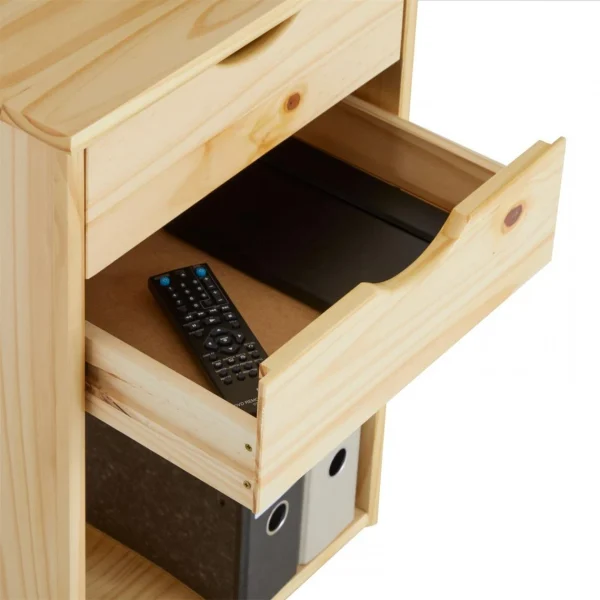 IDIMEX Caisson De Bureau Sur Roulettes KANO, Avec 2 Tiroirs, En Pin Massif Na… fashioniable 6