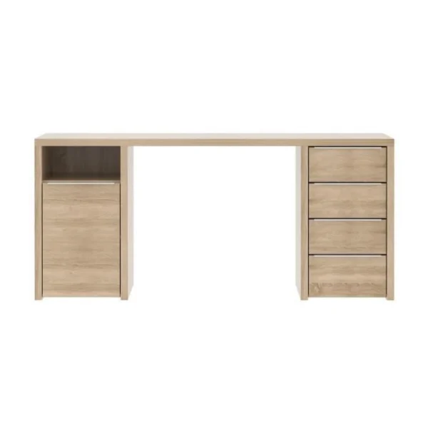 achetez pas cher Marque Generique CALPE Bureau Chene Sonoma – L 160 Cm 4