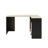 BUT Bureau D’angle KOOPER Imitation Chêne Et Noir Meilleur Prix Garanti 11
