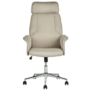 en ligne Beliani Chaise De Bureau Beige PILOT 11