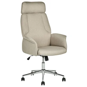 en ligne Beliani Chaise De Bureau Beige PILOT 13
