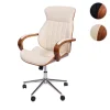 magasin Mendler Chaise De Bureau HWC-H39, Pivotante, Fauteuil, Bois Courbé, Aspect No… 17