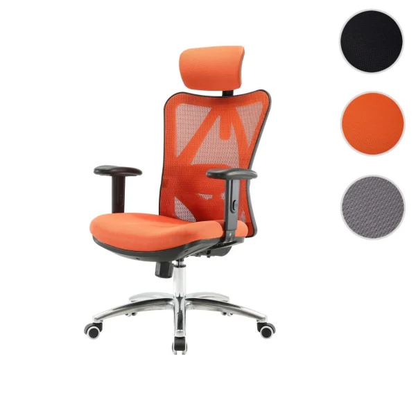Meilleur Prix Garanti Mendler Chaise De Bureau SIHOO Chaise De Bureau, Ergonomique, Charge Max. 150k… 1