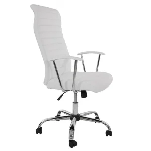 site soldes Decoshop26 Chaise Fauteuil De Bureau Sur Roulettes Pivotant Hauteur Réglable En … 11