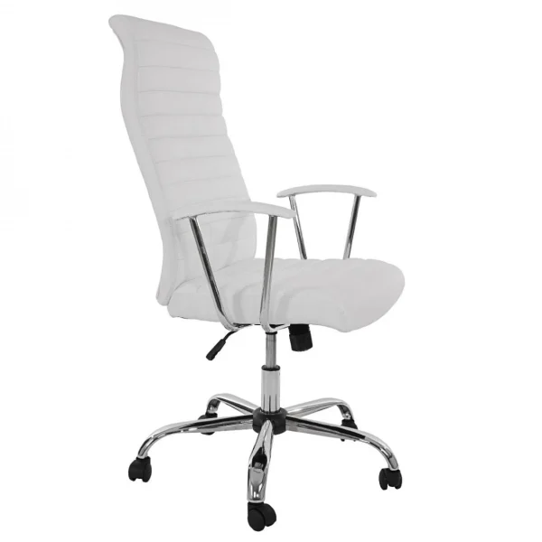 site soldes Decoshop26 Chaise Fauteuil De Bureau Sur Roulettes Pivotant Hauteur Réglable En … 4