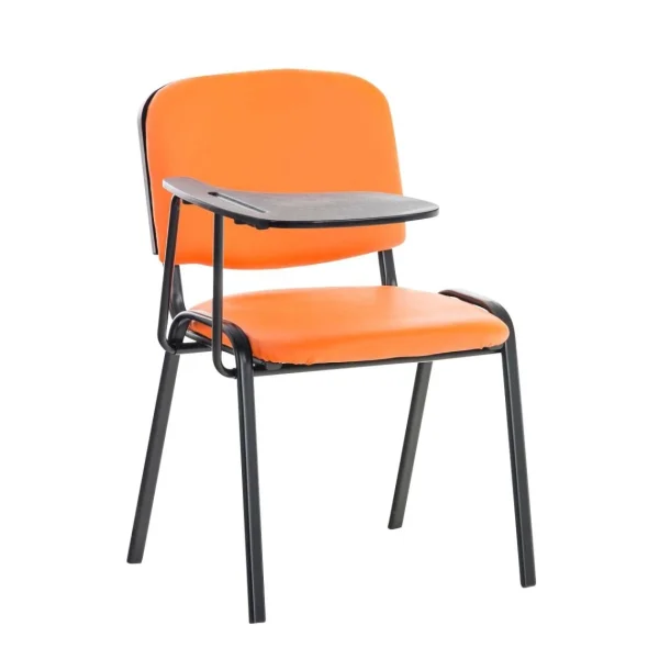 Decoshop26 Chaise Visiteur Avec Petite Table Rabattable Pupitre En Similicuir Ora… mode pas cher 1