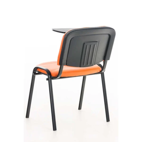 Decoshop26 Chaise Visiteur Avec Petite Table Rabattable Pupitre En Similicuir Ora… mode pas cher 4