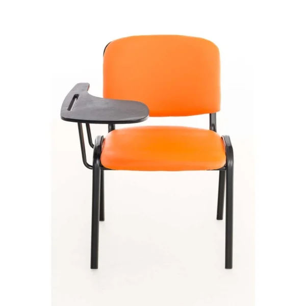 Decoshop26 Chaise Visiteur Avec Petite Table Rabattable Pupitre En Similicuir Ora… mode pas cher 5