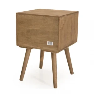 Pas Cher Magasin Soldes MACABANE Chevet ANDY Scandi Bois 2 Tiroirs Sapin 62