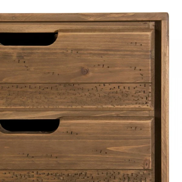Pas Cher Magasin Soldes MACABANE Chevet ANDY Scandi Bois 2 Tiroirs Sapin 22