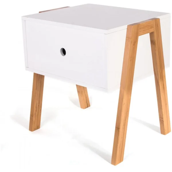 3S. X Home Table De Chevet Empilable Blanc ICHIGO luxe soldes 3