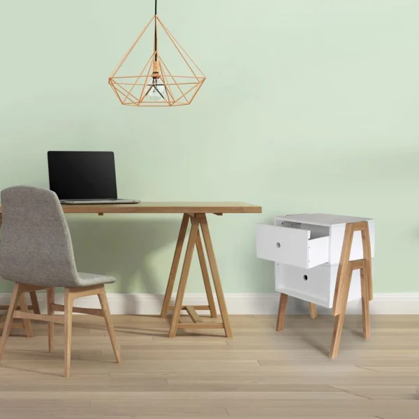 3S. X Home Table De Chevet Empilable Blanc ICHIGO luxe soldes 4