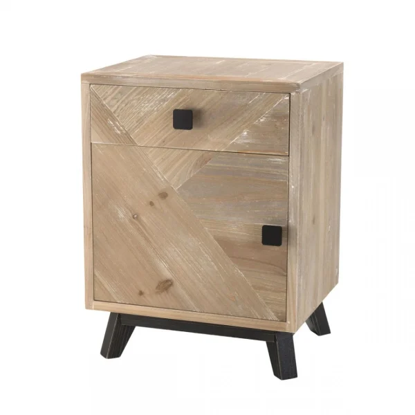 Authenticité garantie MACABANE Chevet MANDY Scandi 1 Tiroir 1 Porte 11