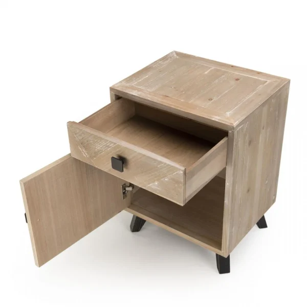 Authenticité garantie MACABANE Chevet MANDY Scandi 1 Tiroir 1 Porte 14