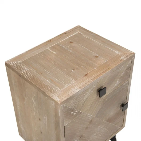 Authenticité garantie MACABANE Chevet MANDY Scandi 1 Tiroir 1 Porte 23
