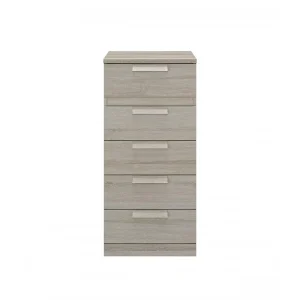CALICOSY Chiffonnier 5 Tiroirs 48 Cm Décor Chêne Grisé – HEVA marque pas cher 9