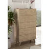 grossiste Pegane Chiffonnier, Meuble De Rangement Coloris Chêne Cambrian, Effet Textil… 14