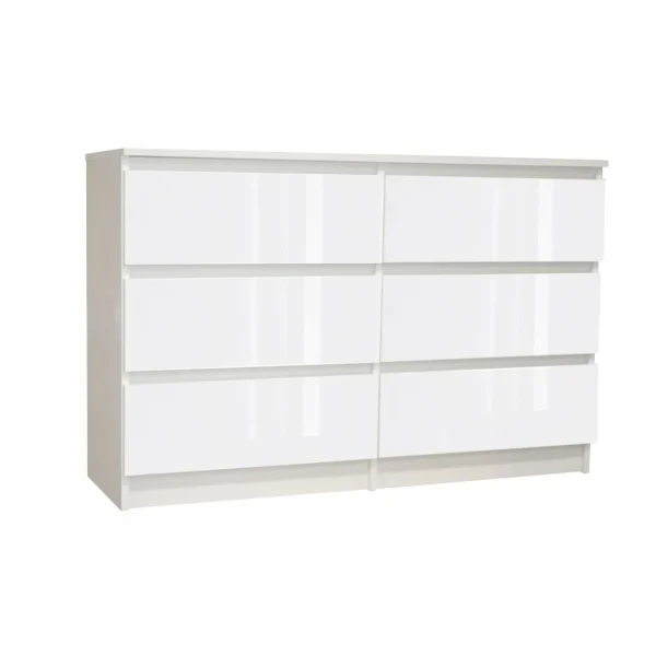 Hucoco CLEO – Commode De Chambre 6 Tiroirs – Dimensions 120x35x77.5 Cm – Fini… Pas Cher soldes France 1