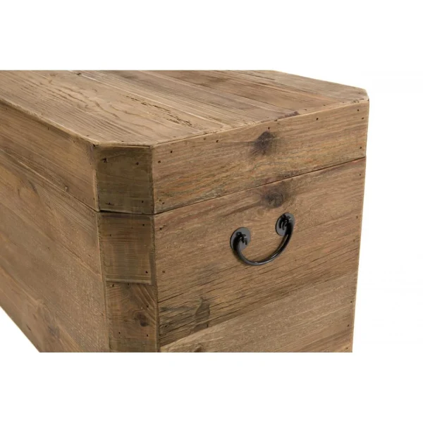 Top ventes MACABANE Coffre Rangement ANDRIAN Bois Pin Recyclé 5