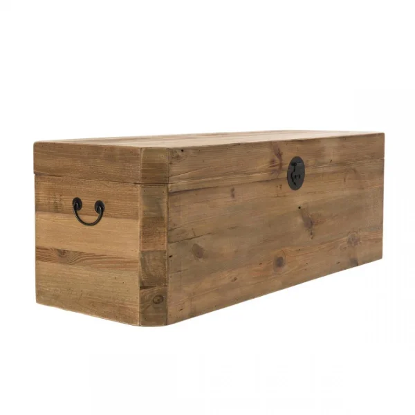 Top ventes MACABANE Coffre Rangement ANDRIAN Bois Pin Recyclé 8