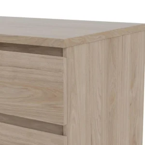 Boutique BUT Commode 2×3 Tiroirs BEST Imitation Chêne HL 13