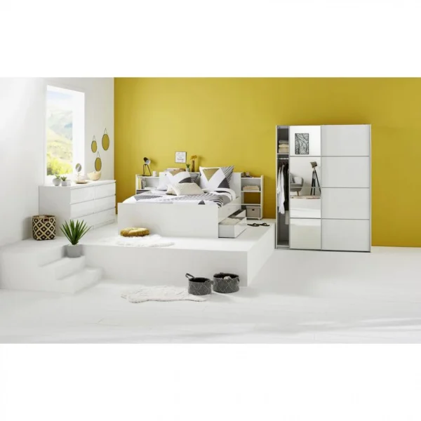 BUT Commode 2×3 Tiroirs BEST LAK Blanc Meilleur Service 3