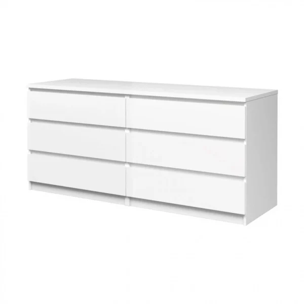 BUT Commode 2×3 Tiroirs BEST LAK Blanc Meilleur Service 4