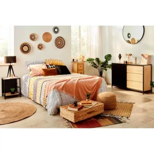 BUT Commode 3 Tiroirs 1 Porte Indus OSKAR Imitation Chêne Et Acier soldes pas cher 9