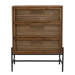 MACABANE Commode 3 Tiroirs En Bois De Teck Recyclé en ligne officielle 15