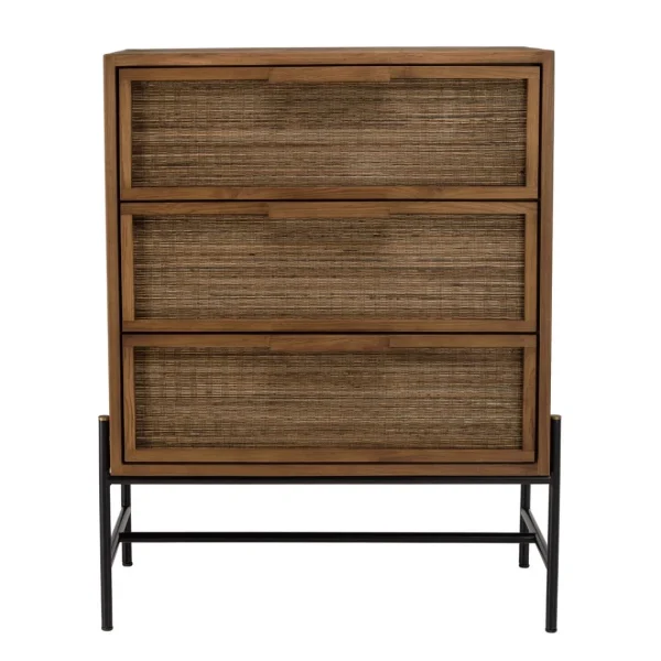 MACABANE Commode 3 Tiroirs En Bois De Teck Recyclé en ligne officielle 4
