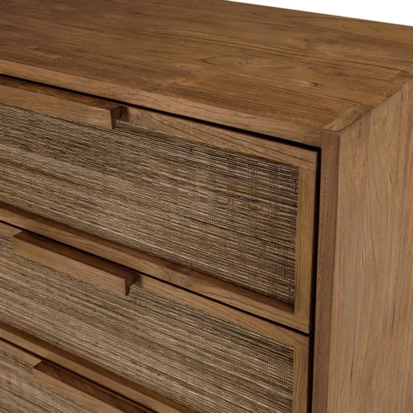 MACABANE Commode 3 Tiroirs En Bois De Teck Recyclé en ligne officielle 6