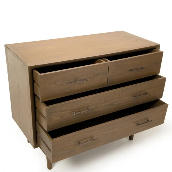 en france MACABANE Commode 4 Tiroirs Bois De Mindi – LAYANA 6