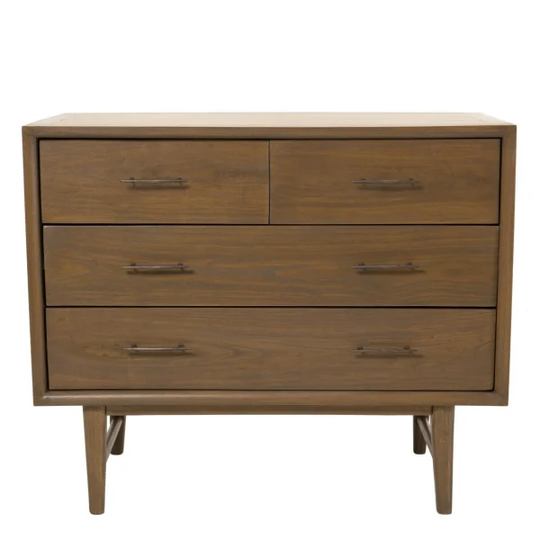 en france MACABANE Commode 4 Tiroirs Bois De Mindi – LAYANA 1