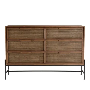 MACABANE Commode 6 Tiroirs En Bois De Teck Recyclé à prix d'occasion 14
