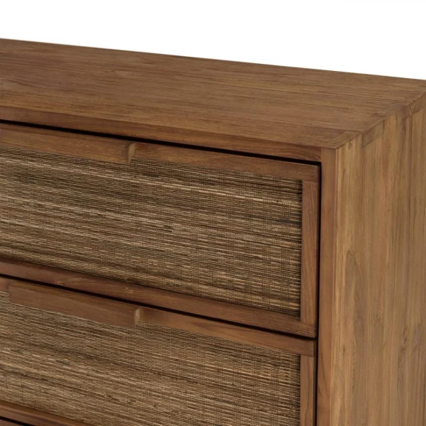 MACABANE Commode 6 Tiroirs En Bois De Teck Recyclé à prix d'occasion 6